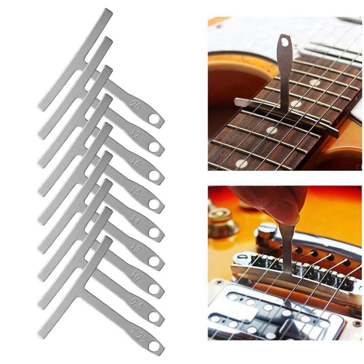 JOUYI%202Pcs%20String%20Winder%20Tuning%20Peg%20Puller%20Replace%20Electric%20Drill%20with%20Guitar%20String%20Action%20Ruler,%209%20Understring%20Radius%20Gauge%20-%20Image%204