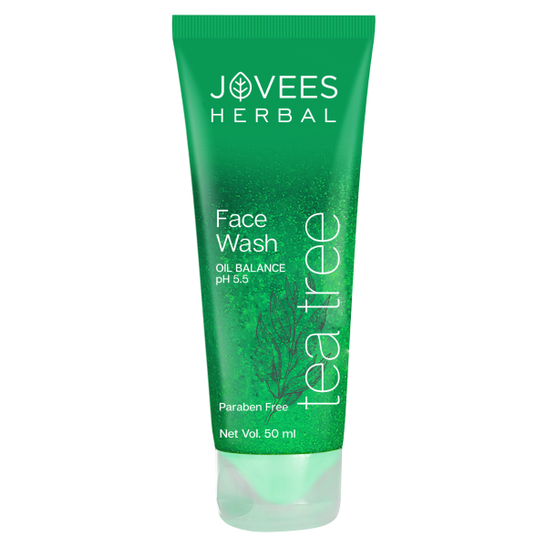 Jovees Herbal Tea Tree Oil Control Face Wash | Oily & Acne Prone Skin Oil Control | Blackhead Remover