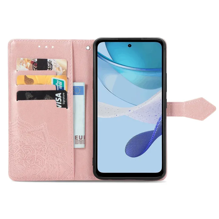 Mandala%20Flower%20Embossed%20Leather%20Phone%20Case%20For%20Motorola%20Moto%20G%205G%202023%20-%20Image%204