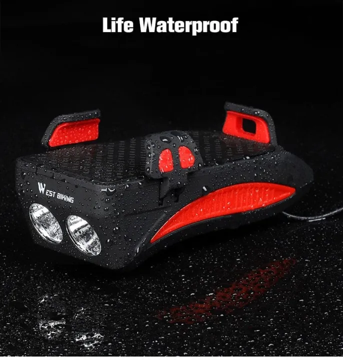 Waterproof%20Multifunction%204-In-1%20Bicycle%20Lamp%20Mobile%20Phone%20Bracket%20Riding%20Headlight%20Horn%20Bicycle%20Mobile%20Phone%20Frame%20Lamp%20Charging%20-%20Image%202