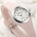 Rebirth Women Watch Brand Ladies Quartz Small Wristwatch Cute Pink Silicone Strap Female Women's Wrist Watches Relogio Femininos.