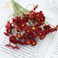 6pcs/set Artificial Flowers 27cm Sun Flower Colorful Small Daisy Silk Home Garden Decoration Wedding DIY Party. 