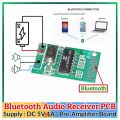 5V Bluetooth Audio Receiver board mp3 lossless decoder board Wireless Stereo Music Module Bluetooth Pre-Amplifier. 