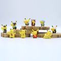 10pcs/sets cartoon movie Pokemon Action figure mini toys dolls 4CM Pikachu Action figure model children gifts birthday gifts.