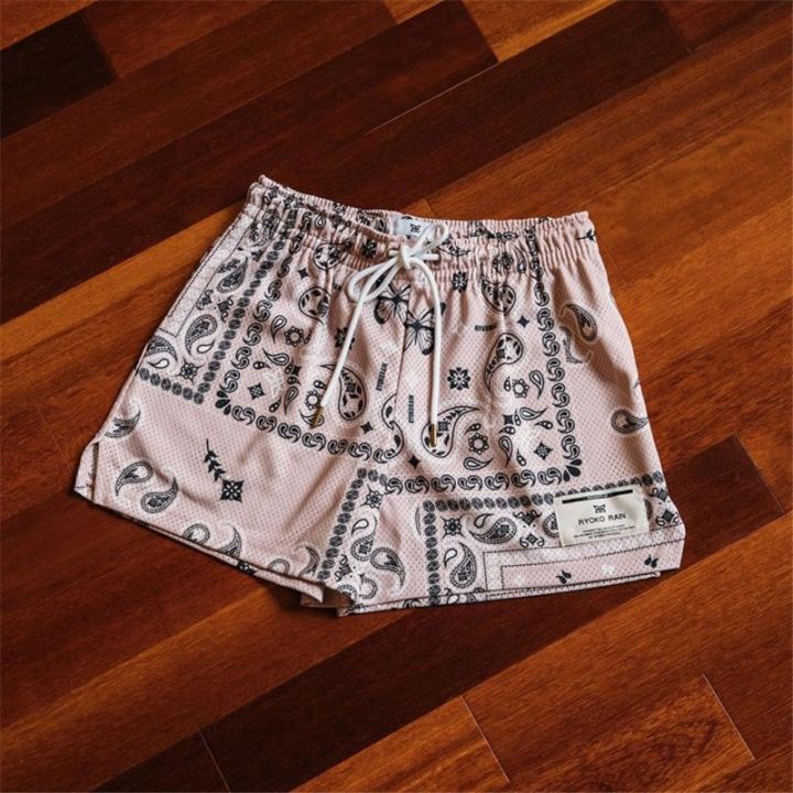 2023%20New%20Ryoko%20Rain%20Mesh%20Shorts%20Mens%20Trend%20Paisley%20Print%20Shorts%20Gym%20Basketball%20Shorts%20Men%20Workout%20Running%20Short%20Pants%20-%20Image%202