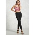 Ladies Skinny Denim Black Pants For woman.