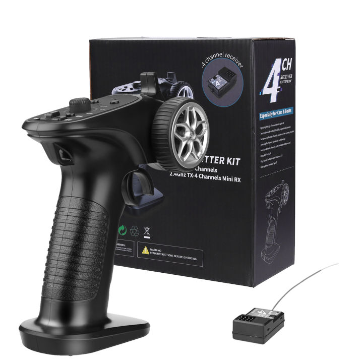 Tx4%202.4ghz%204ch%20Radio%20System%20Transmitter%20Controller%20Remote%20Control%20W/%20Receiver%20For%20Rc%20Car%20Boat%20Pk%20Tg3%20Fs-gt3b%20-%20Image%207