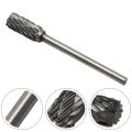 3mm Shank Drawing Tungsten Carbide Milling Cutter Rotary Tool Burr Diamond Cutter Rotary For Dremel Metal Wood Electric Grinding.