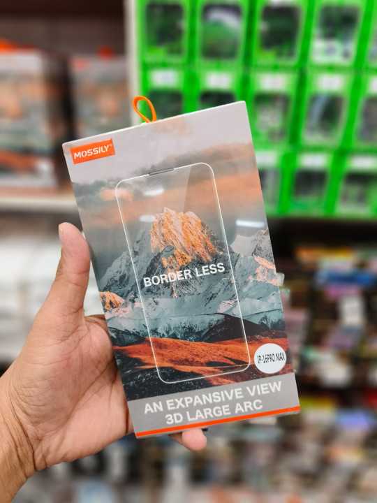 Mossily BORDER LESS Glass Screen Protector For IPhone 16 Pro Max