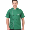 Men’s Micro Twill Suiting Culinary Uniform – Classic Double-Breasted Chef Coat.