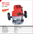 MPT Router 2200W, 12/8/6mm MRU1207 - Kings Trading.