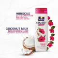 Parachute Naturale Damage Repair Shampoo with Red Hibiscus & Coconut Milk For Strong & Soft Hair Smoothens Rough Hair Paraben Free, 100% Vegan All Hair Types 160 ml.