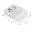 Acrylic Storage Box Accessible 22**6.5cm Multi-grid Charger Organizer Cable Organizer for Office Home Desktop Tech Accessories Students.