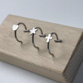 Punk Nose Ring Stainless Steel T Shaped Lip Ring Heart Star Clip on Non Body Piercing Hoop Women Men.