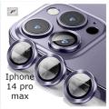 Camera Lens Protector for iphone 14 promax Premium HD Tempered Glass Metal Ring Aluminum. 