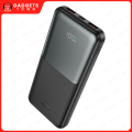 Hoco J136 10,000 mAh Power Bank | 22.5 W Dual USB‑A + 20 W USB‑C Fast Charging | PD/QC/FCP/SCP/AFC | LED Digital Display | Slim 17 mm ABS+PC Shell | Portable 245 g Backup Battery.
