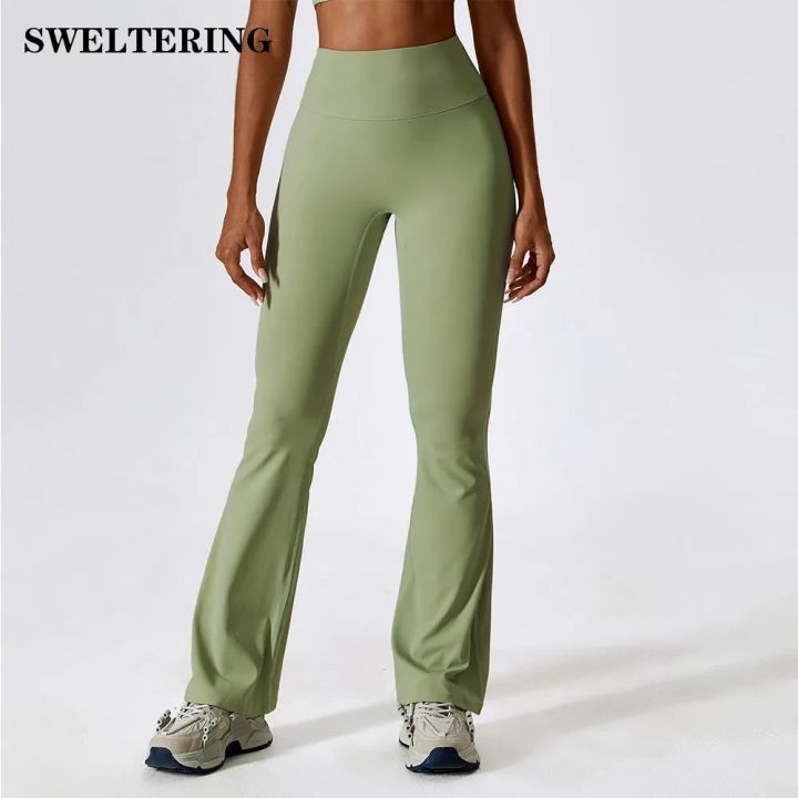 Women Wide-leg Pants Yoga Leggings Tights High Waist Leisure