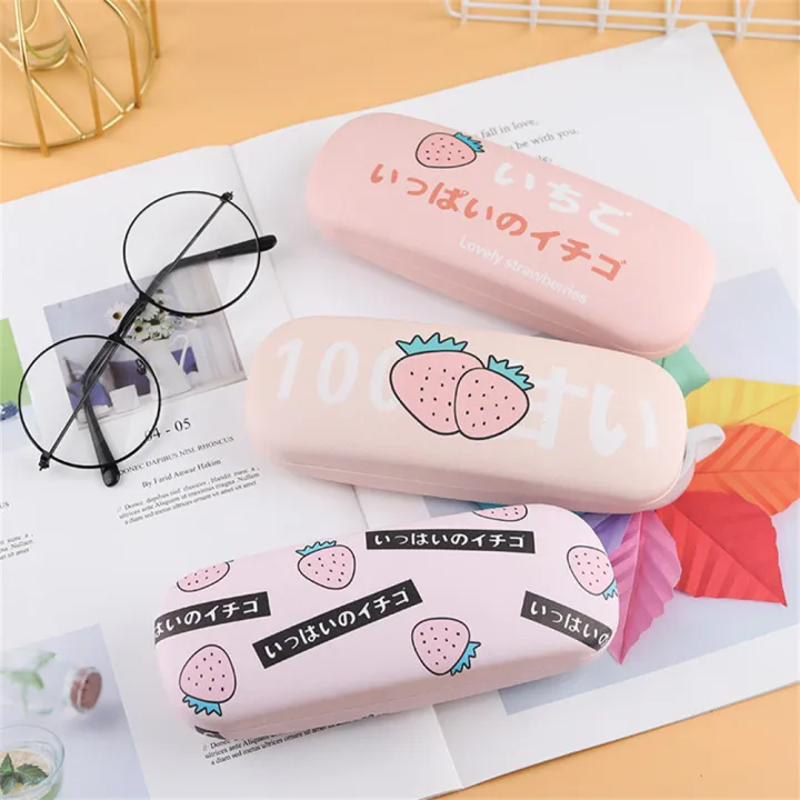 Cartoon Reading Glasses Case Sunglasses Box With Handle Stylish Glasses Protector Cute Eyewear Case Travel Sunglasses Box