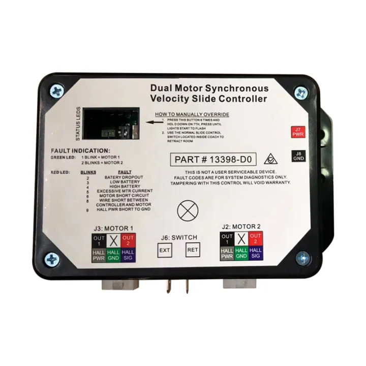 13398-DO Dual Synchronous Velocity Slide Controller for Controller V-Sync II In-Wall Slide-Out on RV 211852 Replacement Parts