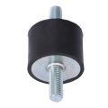 8 Pieces M10 Rubber Shock Absorber Double External Thread Rubber Anti-Vibration Vibration Isolator Durable.