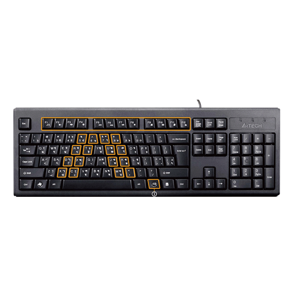 A4TECH KRS-83 USB FN MULTIMEDIA KEYBOARD WITH BANGLA LAYOUT | Daraz.com.bd