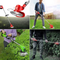 48V Rechargeable Electric Grass Cutter with Wheels – Double Battery Folding Lawn Mower Machine for Small Gardens, Walk-Behind Design.