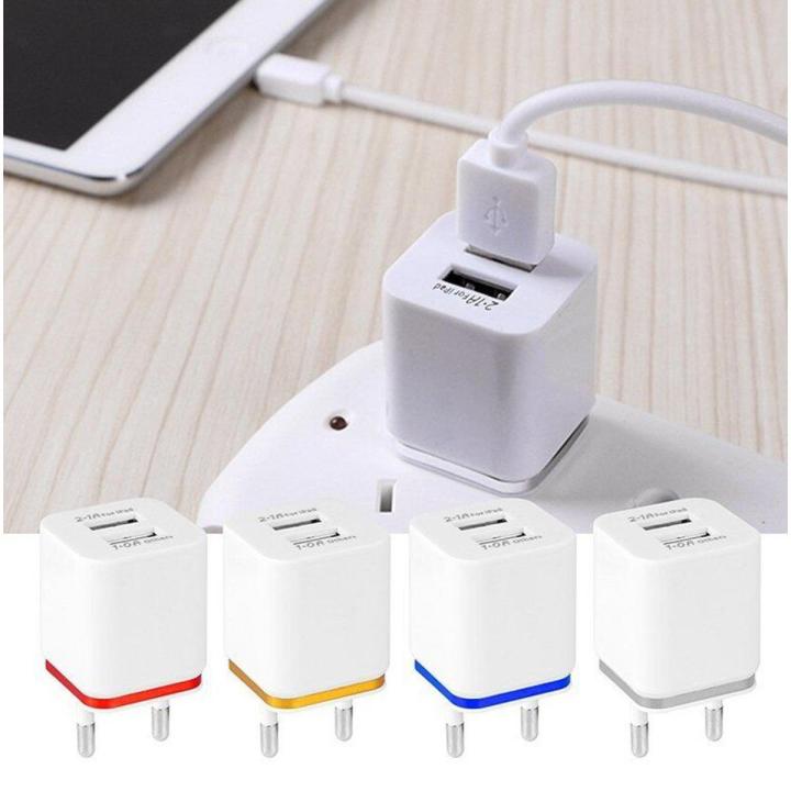 Universal US/EU Plug 2 /4 Ports USB Wall Charger Portable Travel Adapter for iPhone Samsung iPad Smart Phone