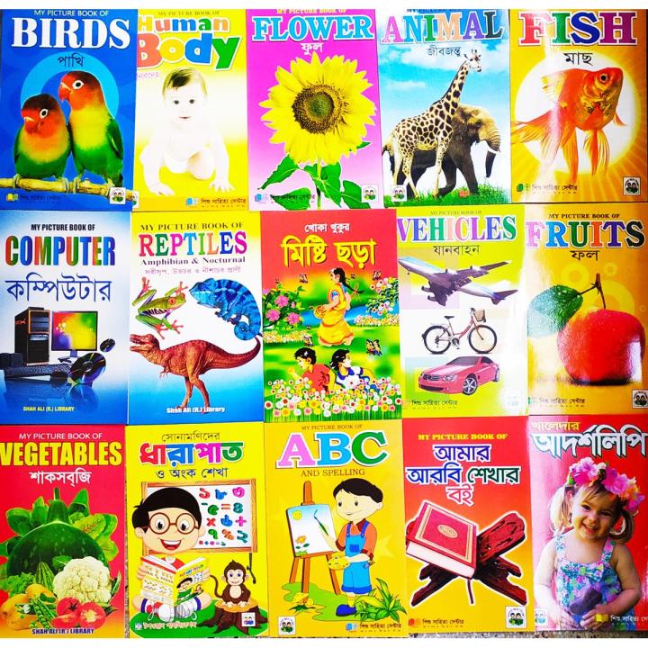 Learning the Alphabet in rhyme pictures for Children Like a Toy Babies Books - 15 PCS Book