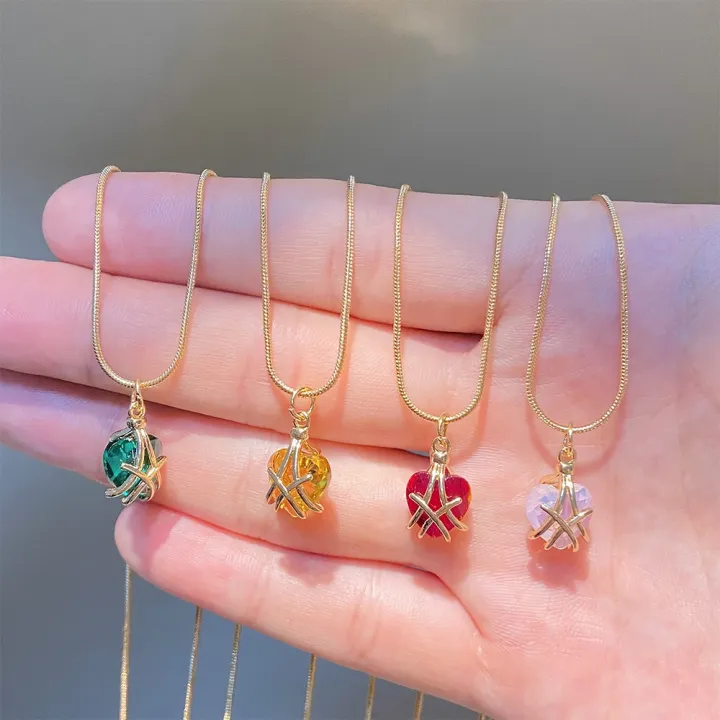 %E3%80%90Happy%20childhood%20memories%E3%80%91(NEW)2024%20Delicate%20Barbie%20Crystal%20Love%20Pendant%20Necklace%20Ins%20Fashion%20Sweet%20Heart%20Clavicle%20Chain%20Couple%20Girlfriends%20Princess%20Accessories%20-%20Image%202