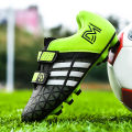 Children's No-Tie Velcro Soccer Shoes Men and Women ag Spike tf Broken Nail Child Student Boy Children Training Shoes.