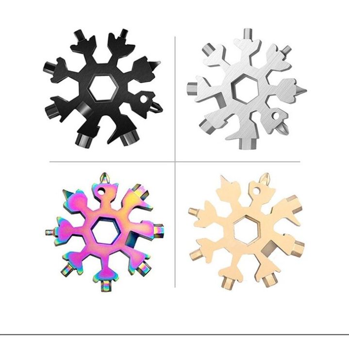 6Pcs%2018%20in%201%20Snowflake%20Multi%20Tool%20Portable%20Stainless%20Steel%20Wrench%20Bottle%20Opener%20Pocket%20Snowflake%20Keychain%20Tool%20-%20Image%209