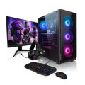 Intel Core i7 Ram 8Gb Hdd 500GB SSD 120GB Graphics 4GB | Internal + External | Gaming Pc 64 Bit - 19 Inch Monitor - Gaming Full Set New Desktop Computer. 