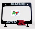 Full metal Back License plate cover or New design number plate cover for motorcycle Suzuky GsxR. Black. 