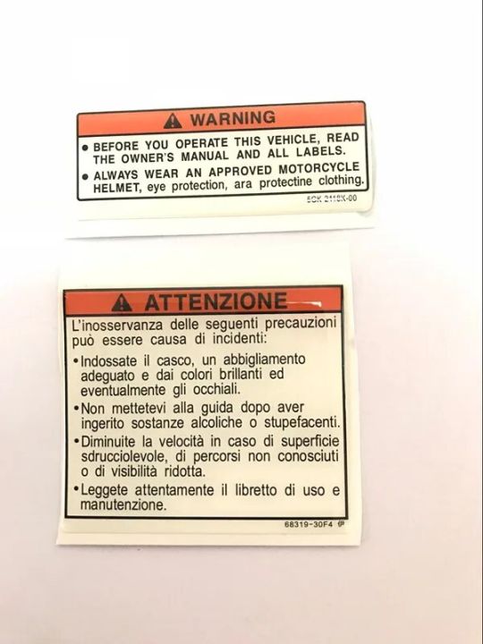 【Mary DAI Store】epoxy3+Motorcycle Stickers Tank Warning Sign Sticker Fuel Tank Cap Sign Key Logo Decal For Yamaha Honda moto