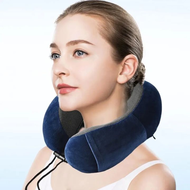 U Shaped Memory Foam Neck Pillows Soft Travel Pillow Massage Neck Pillow  Sleeping Airplane Pillow Cervical Bedding