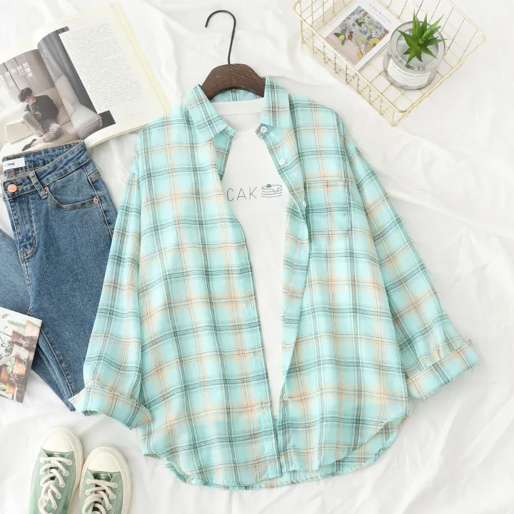 New%20Autumn%20Womens%20Plaid%20Shirt%20Excellent%20Quality%20Loose%20Blouses%20Fresh%20Casual%20Design%20Female%20Long%20Sleeve%20Shirts%20Lady%20Tops%20Clothes%20-%20Image%207