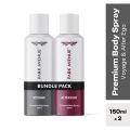 Park Avenue Signature Deodorant For Men 150 ml (Pack of 2) - Voyage & Alter Ego. 