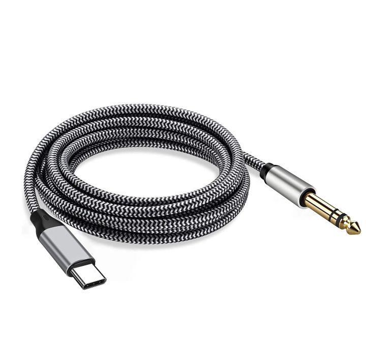 1/2/3/5m USB C to 6.35mm cable,Type C to 6.5mm audio adapter auxiliary jack stereo cable for amplifier, speaker, Mixing Console