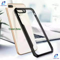 For Apple iPhone 7 Plus / iPhone 8 PLUS Shockproof TPU Bumper Clear Acrylic Mobile Phone Case For iPhone 7+ Back Cover.