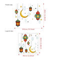 2024 Eid Mubarak Wall Stickers Ramadan Kareem Window Decal Decoration For Home Islamic Muslim Party Decor Mubarak Ramadan Gift.