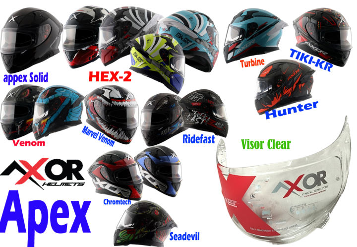 AXOR APEX PURPLE HELMET VISOR