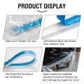 2pcs Led DRL Turn Signal Light Strip Flexible Waterproof Auto Headlight Surface Decorative Lamp Car Daytime Running lights 12v. 