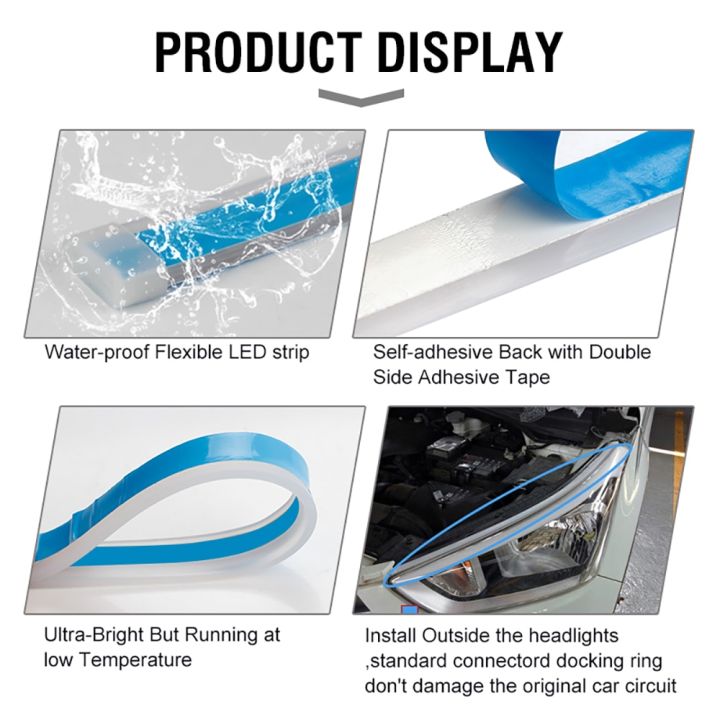 2pcs%20Led%20DRL%20Turn%20Signal%20Light%20Strip%20Flexible%20Waterproof%20Auto%20Headlight%20Surface%20Decorative%20Lamp%20Car%20Daytime%20Running%20lights%2012v%20-%20Image%206