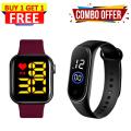 Buy 1 Get 1 Free,Anti-Air Led Digital Smart Water Resistance Led Wrist Watch&Fashion Silicone Touch Led Sports Watch Waterproof, Combo Offer - Watch For Men - Watch - Watch For Men - Watch.