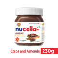 Nucella+ Chocolate Spread Cocoa & Almonds 230gm. 