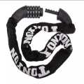 TonYon Five Digit Code Chain Lock Single Car Anti-Theft Lock Chain Lock Mountain Bike Anti-Theft Lock 90cm. 