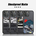 【Mascaraara】Japan Anime Initial D Phone Case for Apple iPhone 14 Plus 15 Pro Max 11 Pro 13 12 Mini XR 8 SE 7 XS MAX Shockproof Cover. 