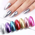 Metallic Chrome Magic Mirror Powder Laser Shimmer Glitter Holographic Powder Nail Art Dust Metal Effect Nail Glitter DIY Nail Art Docoration.