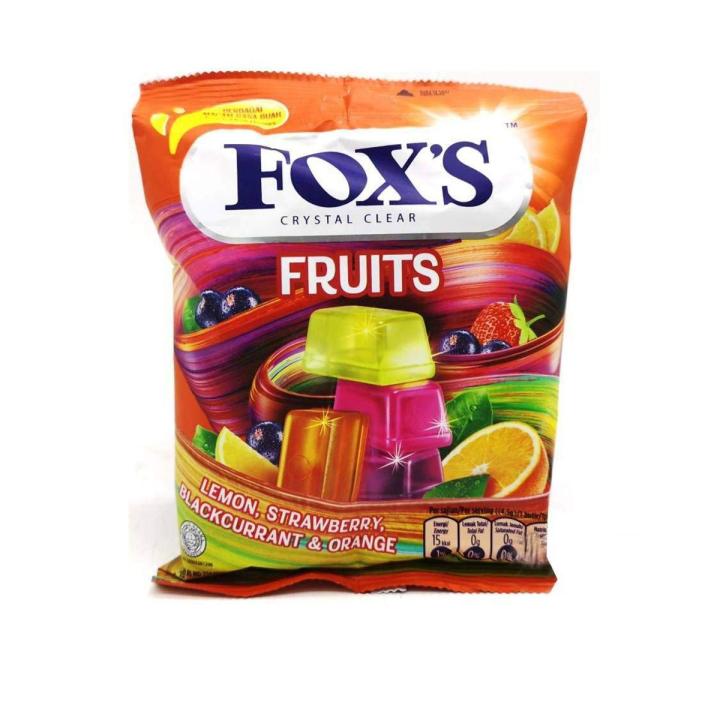 Foxs Crystal Clear Fruits Candy Pack 90Gm