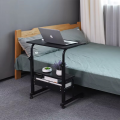 Adjustable Double Layer Laptop Table with Wheels – Portable Study & Reading Desk.
